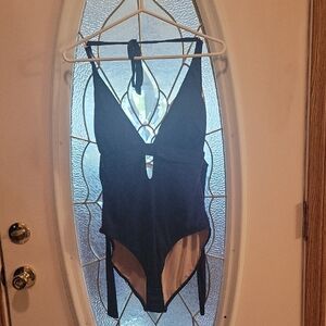 Blue One-Piece Swimsuit Large